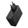 Pro 160W Gan Gan5 2x USB-C / USB-A Network Charger + USB-C kabelis melns