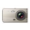 Full HD G-sensor LCD automašīnas video ierakstītājs ar smilškrāsas atpakaļgaitas kameru
