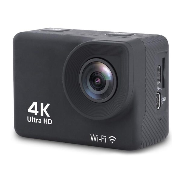 4K Full HD Wi-Fi sporta kamera 16mpx ūdensnecaurlaidīgs platleņķa + melni piederumi