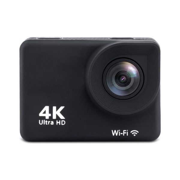 4K Full HD Wi-Fi sporta kamera 16mpx ūdensnecaurlaidīgs platleņķa + melni piederumi
