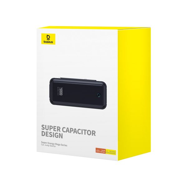 Jump starteris 3000A 12V PowerBank USB -C / EC8 / DC - pelēkais motors