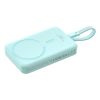 Mini PowerBank Magsafe 1000mAh 30W ar USB-C 0,3M zilo kabeli