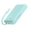 Mini PowerBank Magsafe 1000mAh 30W ar USB-C 0,3M zilo kabeli