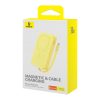Mini PowerBank Magsafe 1000mAh 30W ar USB-C 0,3 m kabeli dzeltenā