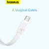Mini PowerBank Magsafe 1000MAH 30W ar USB-C 0,3M balto kabeli