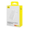 Mini PowerBank Magsafe 1000MAH 30W ar USB-C 0,3M balto kabeli