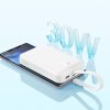 Mini PowerBank Magsafe 1000MAH 30W ar USB-C 0,3M balto kabeli