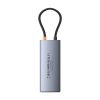 6in1 centrmezgls USB-C adapteris USB-A / USB-C / PD / HDMI / RJ-45 Black
