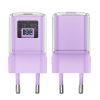 Tīkla lādētājs ar PD 30W Gan3 USB-C Purple Display