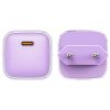 Tīkla lādētājs ar PD 30W Gan3 USB-C Purple Display
