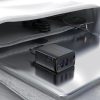 PD 35W GAN lādētājs ar 3 2x USB-A + USB-C melnajiem portiem