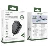 PD 35W GAN lādētājs ar 3 2x USB-A + USB-C melnajiem portiem
