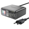 PC barošanas stacija PD 218W GAN ar 4 portiem 3x USB-C + USB-A Grey