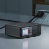 PC barošanas stacija PD 218W GAN ar 4 portiem 3x USB-C + USB-A Grey