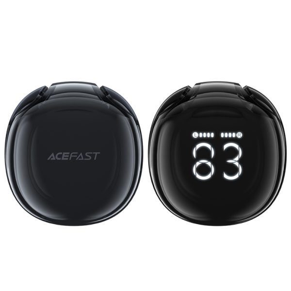 Bezvadu austiņas T9 Bluetooth 5.3 USB-C melnas austiņas