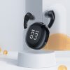Bezvadu austiņas T9 Bluetooth 5.3 USB-C melnas austiņas