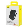 Mini PowerBank Magsafe 1000MAH 20W ar zibens kabeli iPhone 0,3m melnam