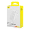 Mini PowerBank Magsafe 1000mAh 20W ar zibens kabeli iPhone 0,3m baltajam