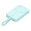 Mini PowerBank Magsafe 1000mAh 20W ar zibens kabeli iPhone 0,3m zilā krāsā