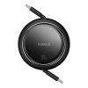 Kabeļa ievelkams kabelis USB-C 100W Free2Drag mini 1m melns