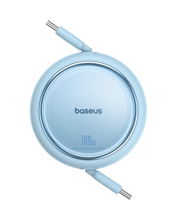 Kabeļa ievelkams kabelis USB-C 100W Free2Drag mini 1m zils