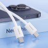 Kabelis USB-C 30W PD 480MB/s Superior Series LL 1M balts kabelis