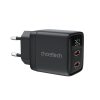 Maza spēcīga GAN 2X USB-C PD 35W GAN lādētājs ar melnu displeju