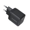Maza spēcīga GAN 2X USB-C PD 35W GAN lādētājs ar melnu displeju