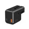 Universal USB-C USB-A PD 20W USB 20W LIETOŠANA ES UK AU: Black