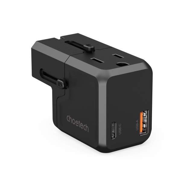 Universal USB-C USB-A PD 20W USB 20W LIETOŠANA ES UK AU: Black