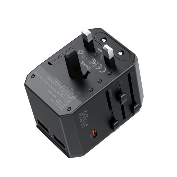 Universal USB-C 2X USB-A PD 30W USB-A USB-A UK UK AU AU