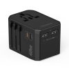 Universālais ceļojuma lādētājs 2X USB-C 2X USB-A PD 45W Izmantojiet ES UK Aule
