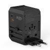 Universālais ceļojuma lādētājs 2X USB-C 2X USB-A PD 45W Izmantojiet ES UK Aule