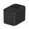 Universālais ceļojuma lādētājs 2X USB-C 2X USB-A PD 45W Izmantojiet ES UK Aule