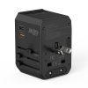 Universālais ceļojuma lādētājs 2X USB-C 2X USB-A PD 45W Izmantojiet ES UK Aule