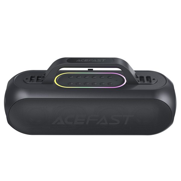 Bezvadu runātājs Karaoke 200W ar 2 USB-C melnajiem mikrofoniem