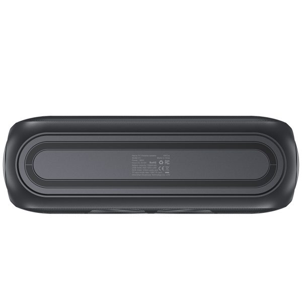 Bezvadu runātājs Karaoke 200W ar 2 USB-C melnajiem mikrofoniem