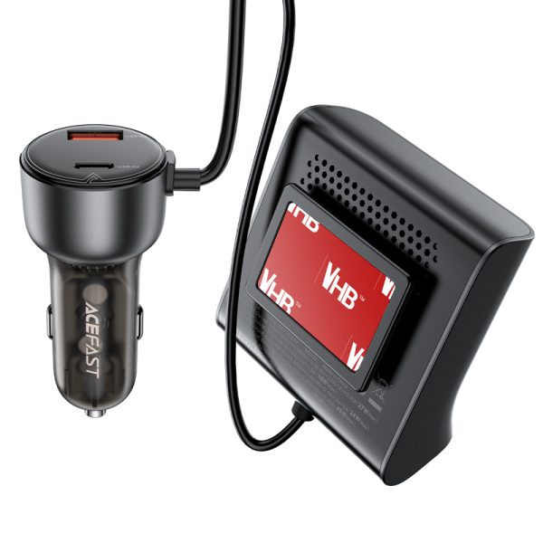 Automašīnas lādētājs 138W uzlādes stacija 6 USB melnās ostas