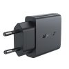 Mazs plakanā tīkla lādētājs GAN PD 30W USB-A USB-C Black