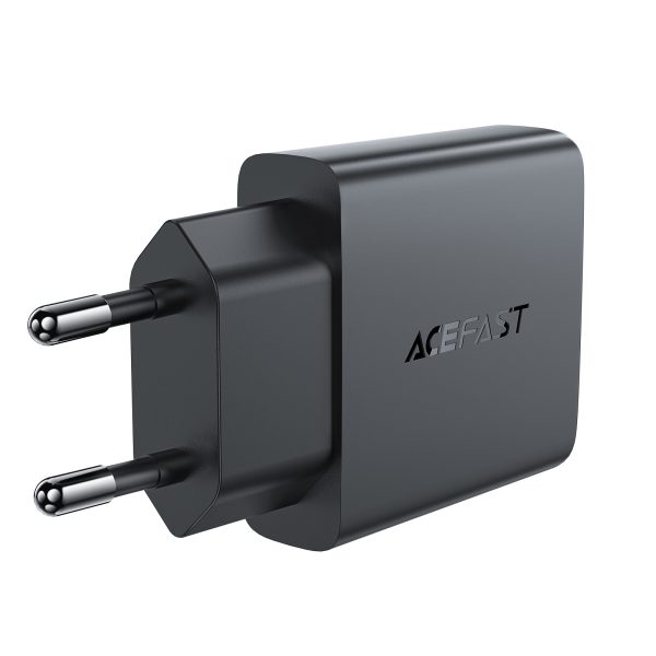 Mazs plakanā tīkla lādētājs GAN PD 30W USB-A USB-C Black