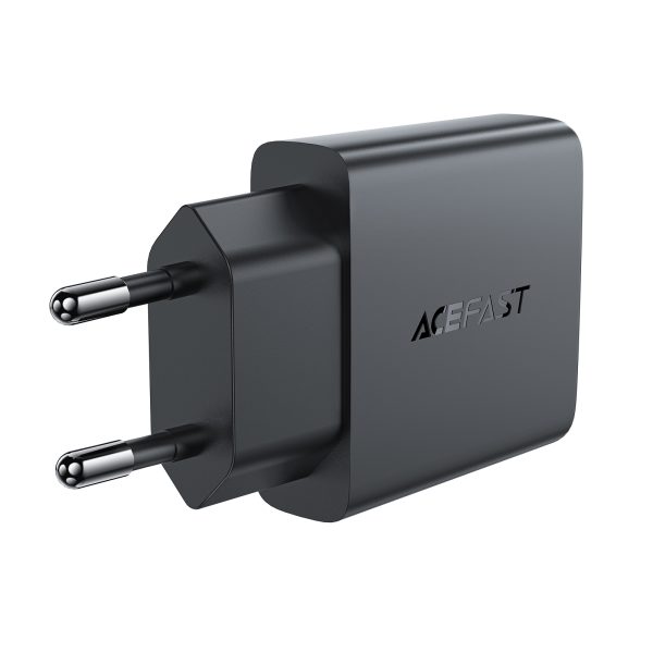 Mazs plakans lādētājs GAN PD 20W USB-C melns