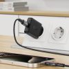 Mazs plakans lādētājs GAN PD 20W USB-C melns