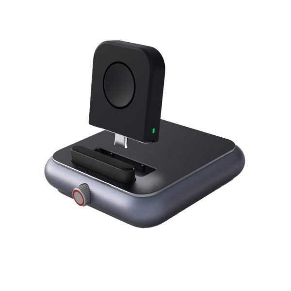 Bezvadu lādētājs SmartWatch Apple Watch USB-C Black