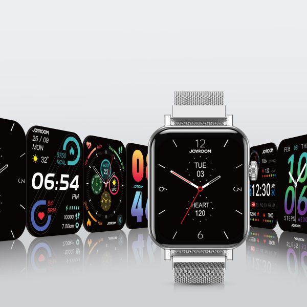 SmartWatch attēls HD kvalitātē ar funkciju, lai saņemtu JR-FT5 IP68 savienojumus sudraba