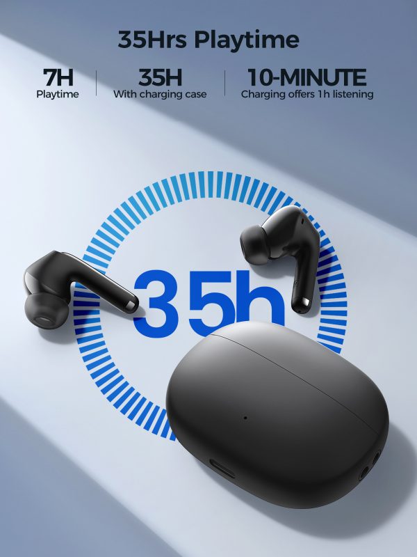 TWS Funpods Series JR-FB3 Bluetooth 5.3 melnas bezvadu austiņas