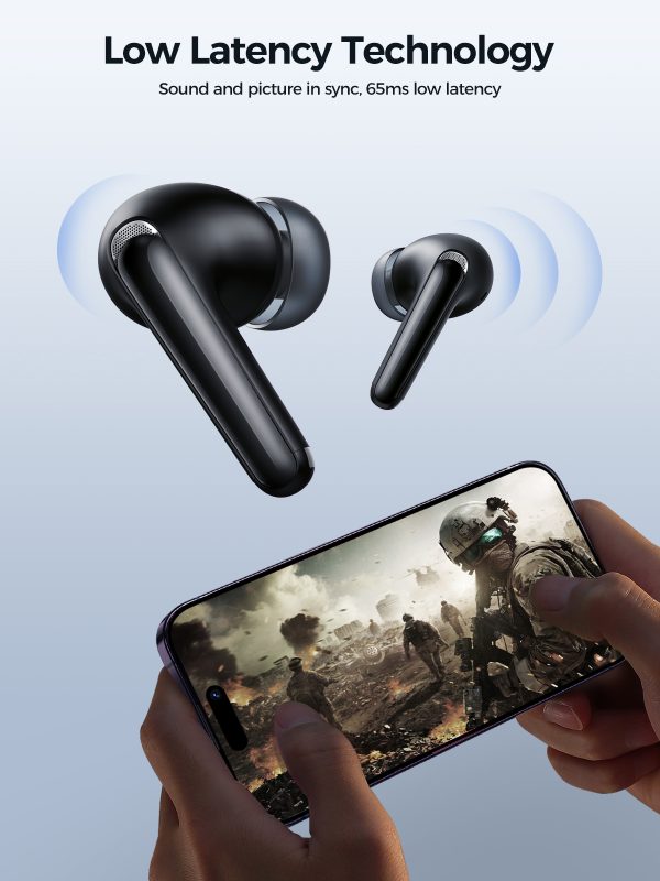 TWS Funpods Series JR-FB3 Bluetooth 5.3 melnas bezvadu austiņas
