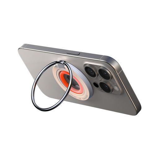 Magnētiskā magsafe zvana tālruņa turētājs oranžam pirkstam