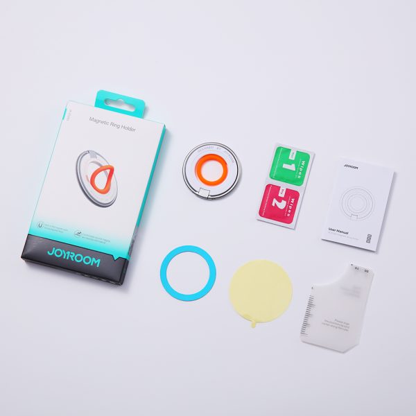 Magnētiskā magsafe zvana tālruņa turētājs oranžam pirkstam