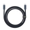 USB-C kabeļa kabelis-USB-C 240W PD 8K 60Hz 40 GB/s 1m melns