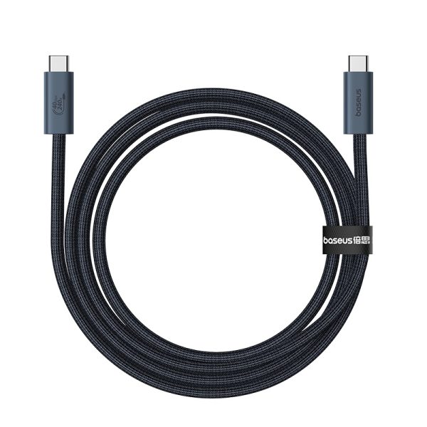 USB-C kabeļa kabelis-USB-C 240W PD 8K 60Hz 40 GB/s 1m melns